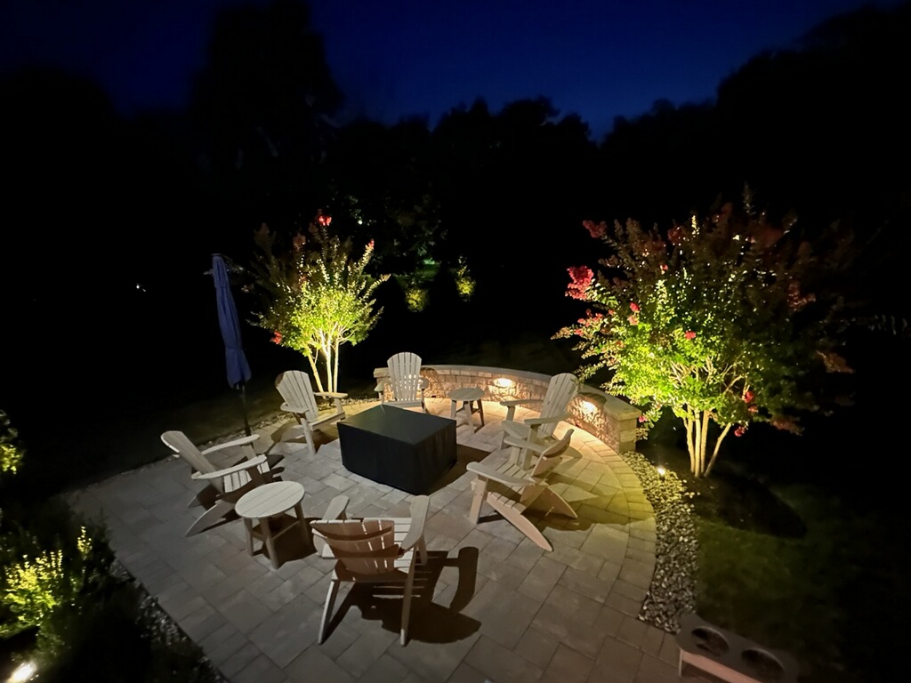 Nupen Lighting showing illuminated patio